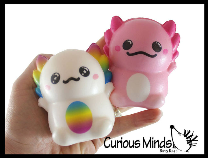 Curious Minds Toys Axolotl Slow Rise Squishy Toys