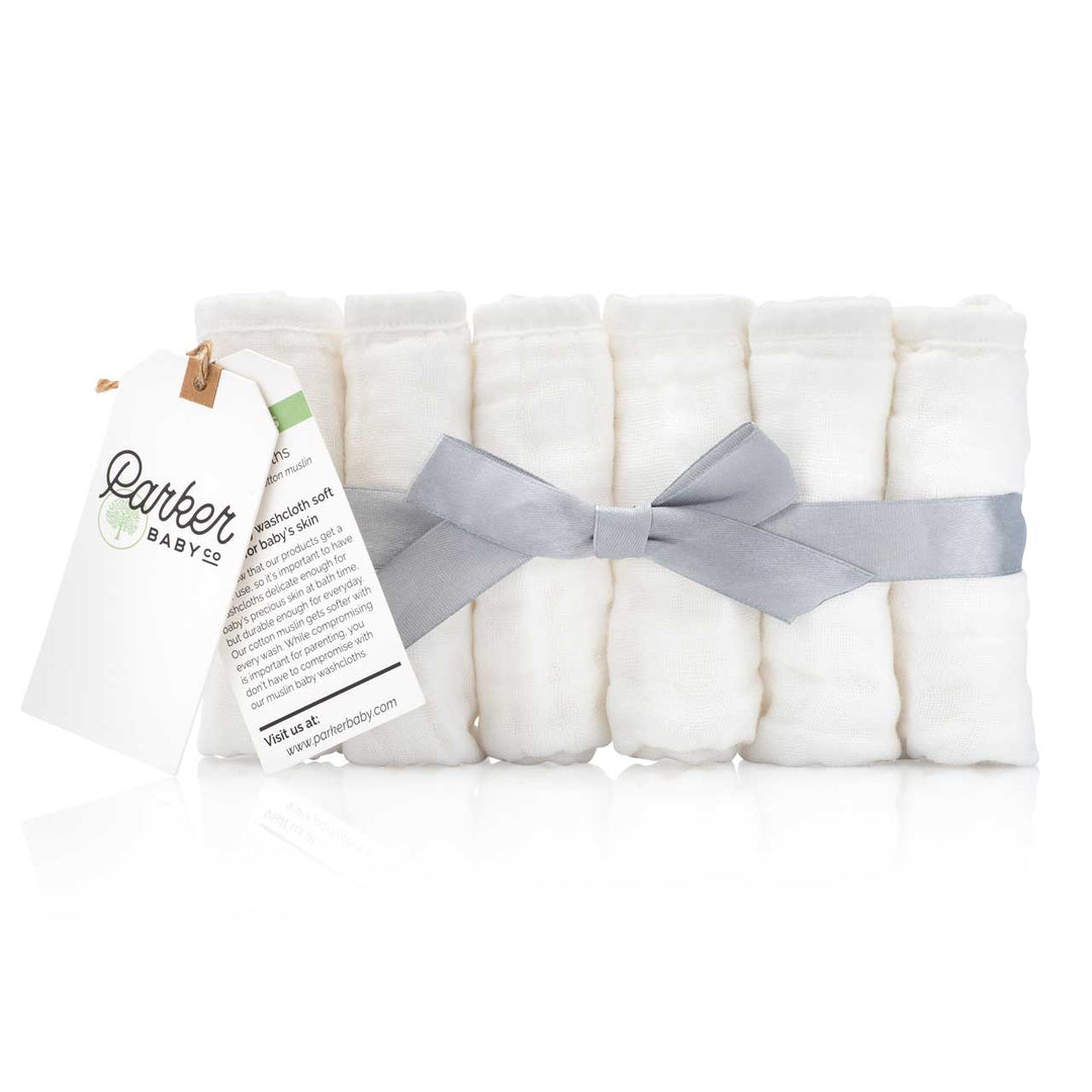 Parker Baby Co. Muslin Cotton Baby Washcloths - 6 Pack