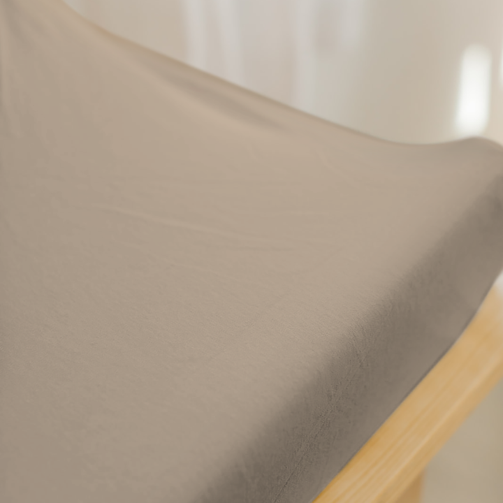 Goumi Viscose + Organic Cotton Changing Pad Cover - Sandstone
