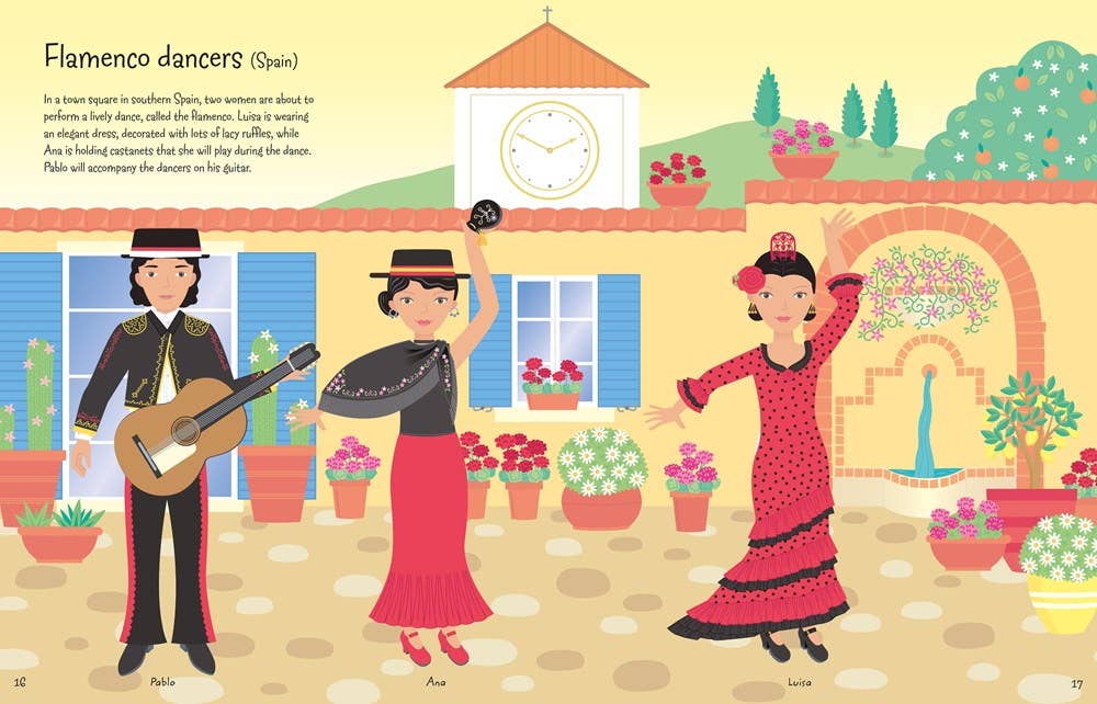 Usborne Sticker Dolly Dressing Around The World