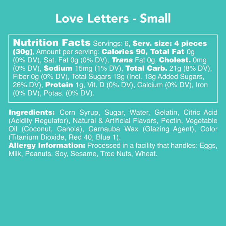Candy Club Love Letters
