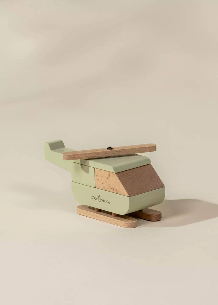 Coco Village Wooden Vehicle - Helicopter