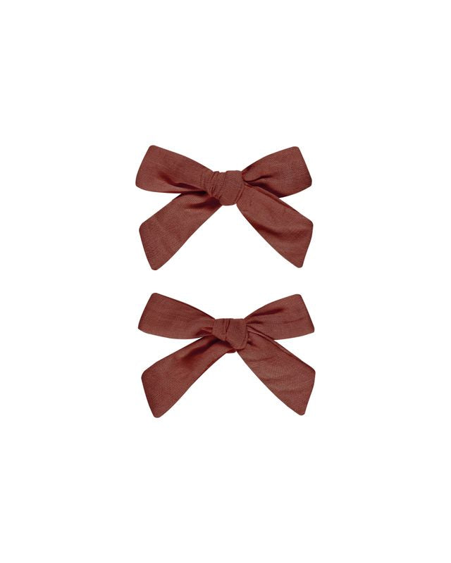 Rylee + Cru Bows Set Of 2 - Ruby
