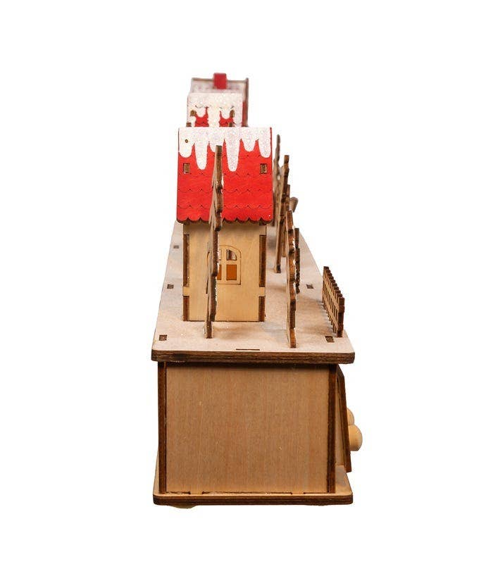 Kurt S. Adler 6.7"Light Up Christmas Village Advent Calendar