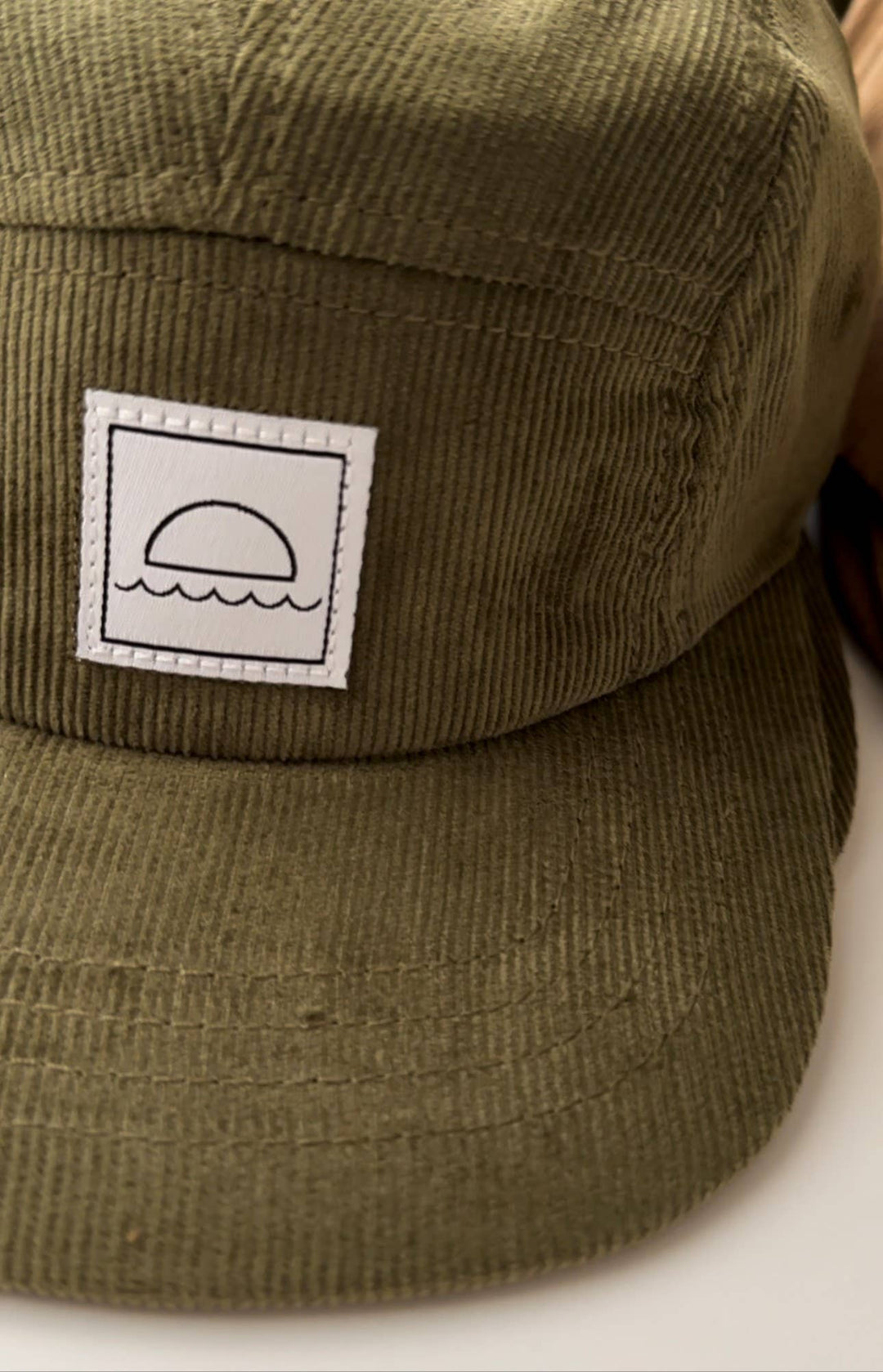 Hey August Corduroy Five-Panel Hat - Moss