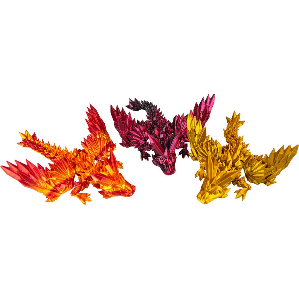 Kheops International Small Crystal Winged Dragon - Assorted Colors