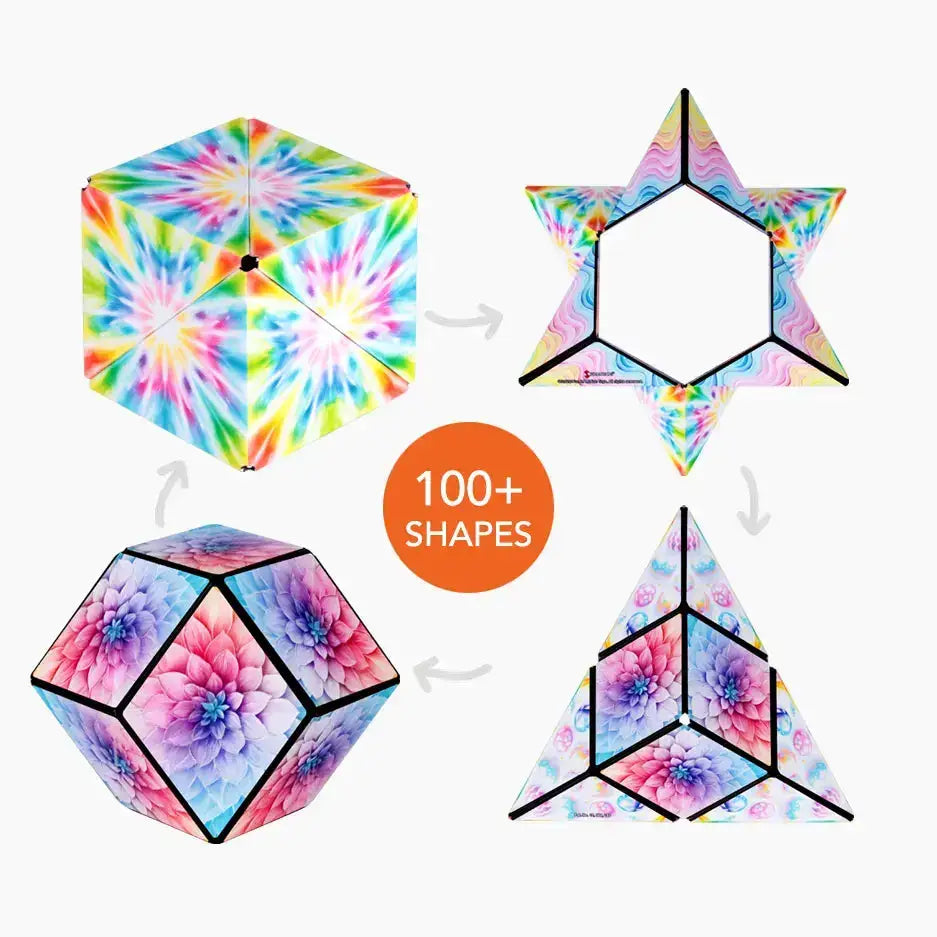 Shashibo Tie Dye Twist Magnetic Puzzle Cube