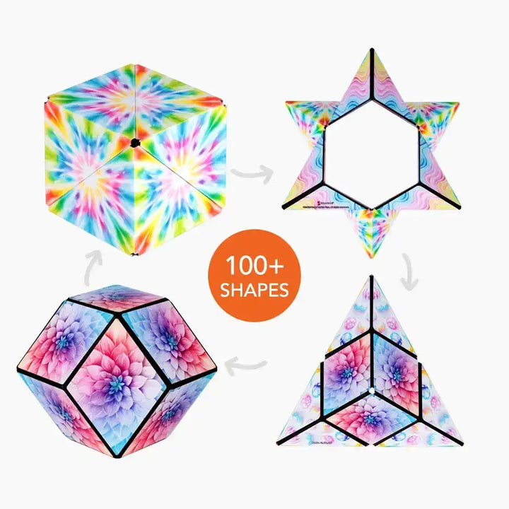 Shashibo Tie Dye Twist Magnetic Puzzle Cube