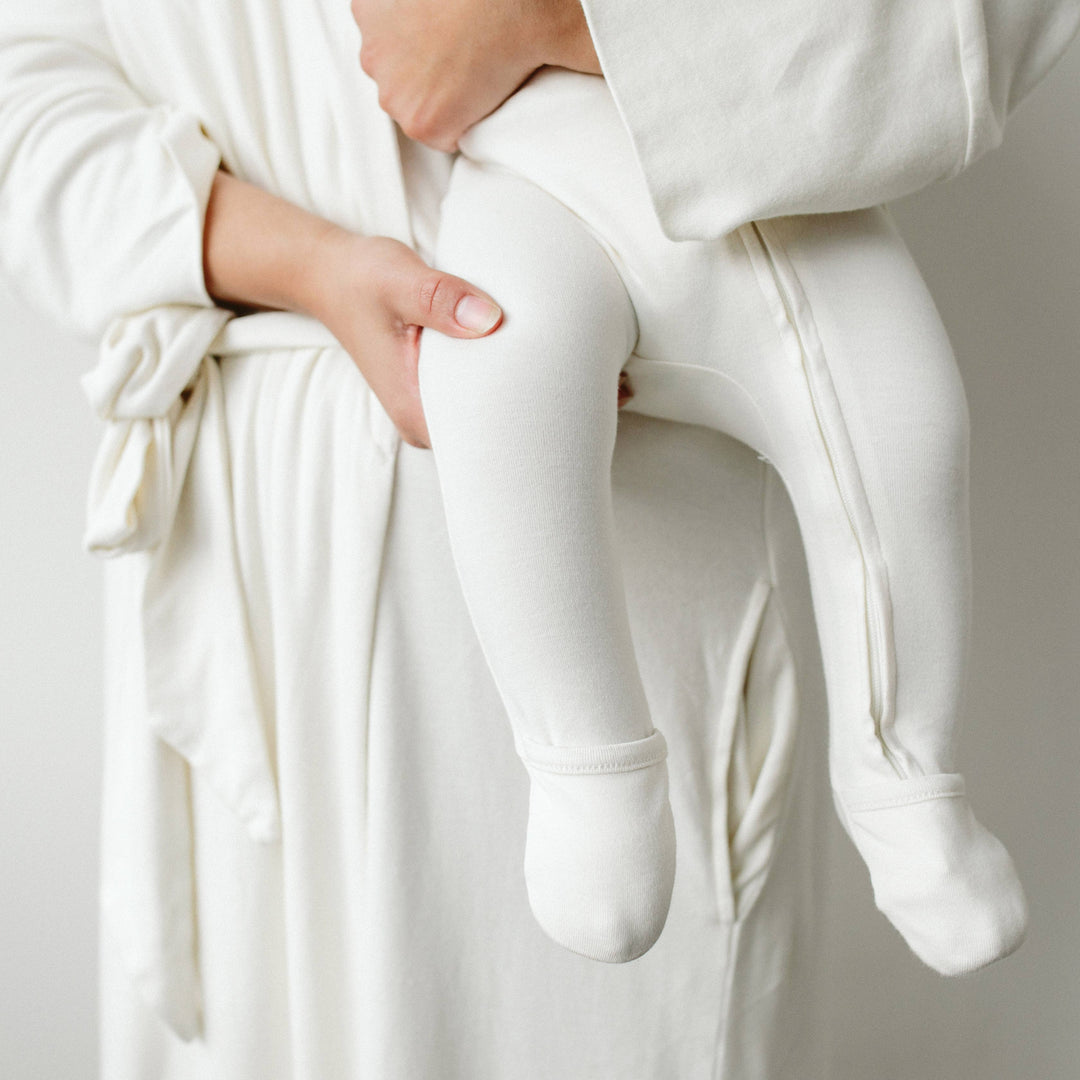 Goumi Grow With You Footie + Snug Fit - Cloud
