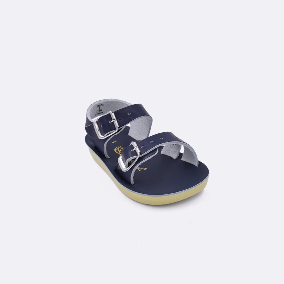 Hoy Shoes Salt Water Sandals - Sun-San Sea Wee Navy