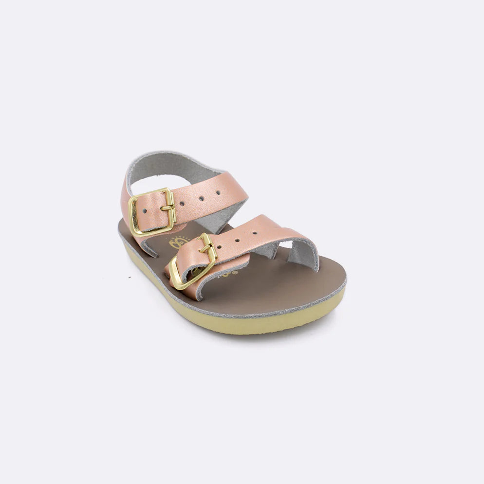 Hoy Shoes Salt Water Sandals - Sun-San Sea Wee Rose Gold