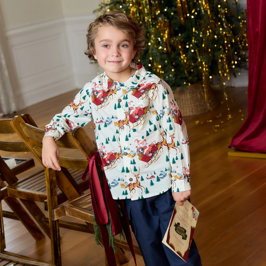 Pink Chicken Jack Shirt - Santa Sleigh