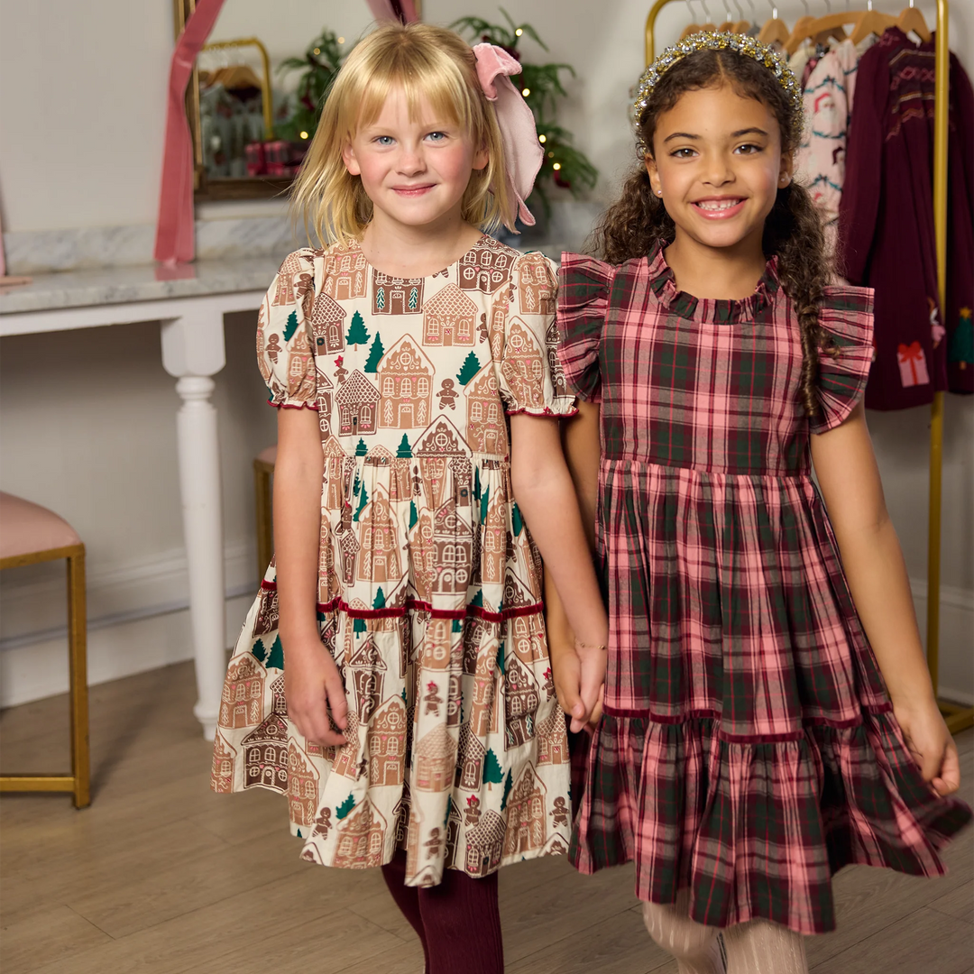 Pink Chicken Eliza Dress - Gingerbread Houses