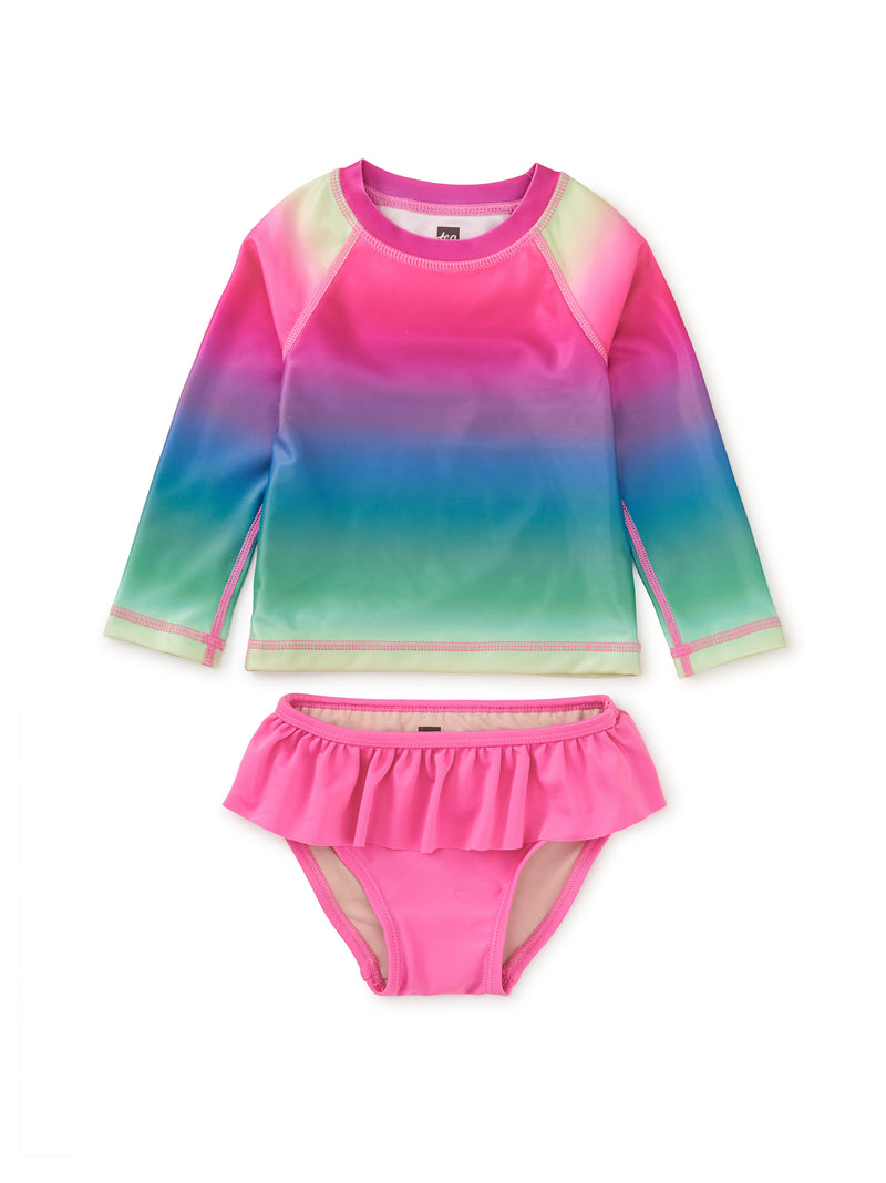 Tea Collection Rash Guard Baby Swim Set - Rio De Janiero Rainbow