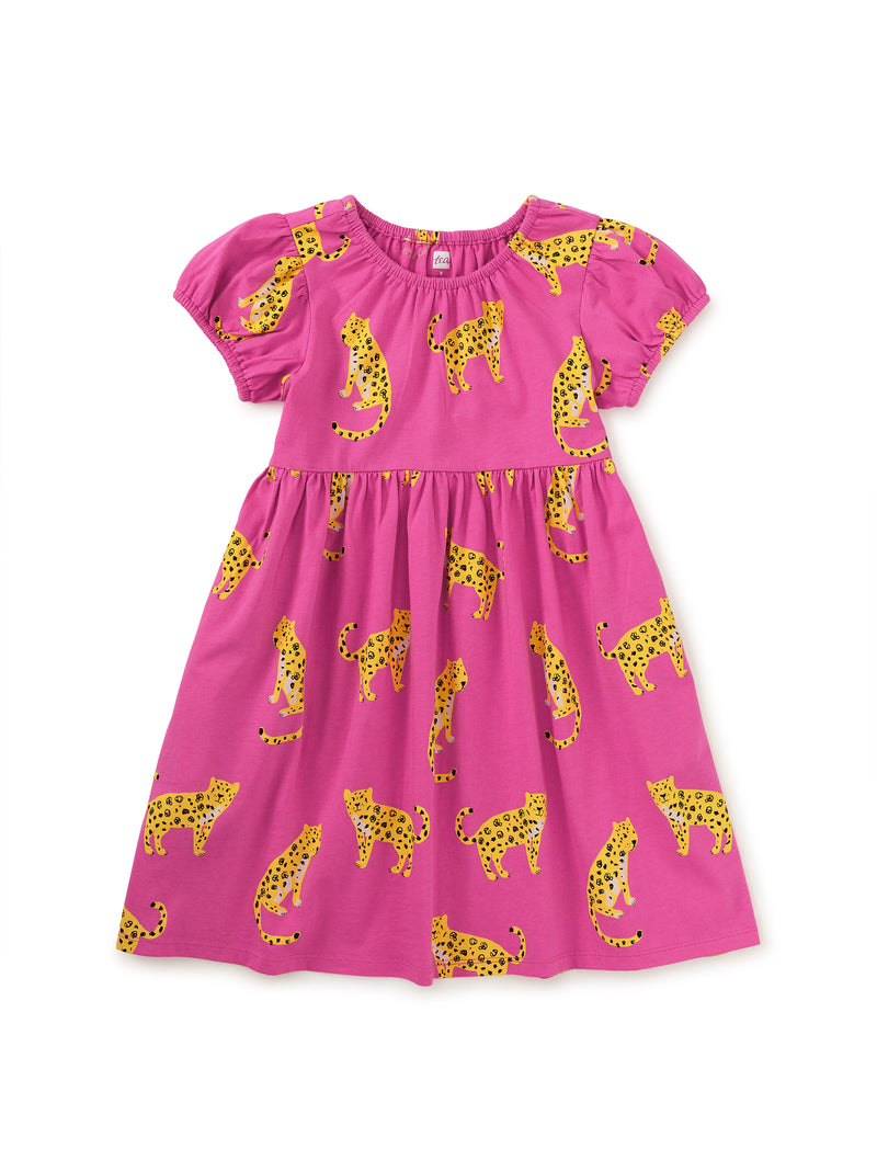 Tea Collection Puff Sleeve Empire Dress - Sweet Jaguars