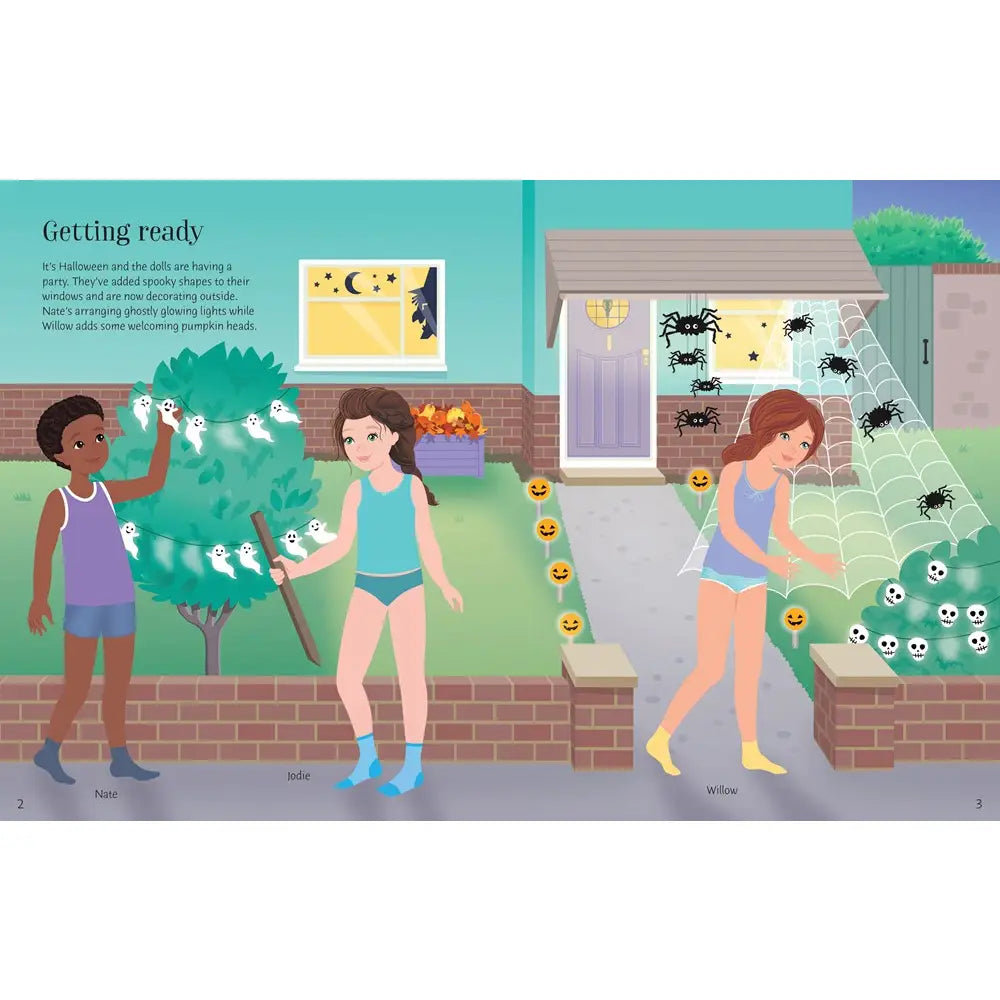 Usborne Sticker Dolly Dressing Halloween Party