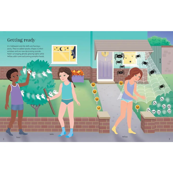 Usborne Sticker Dolly Dressing Halloween Party