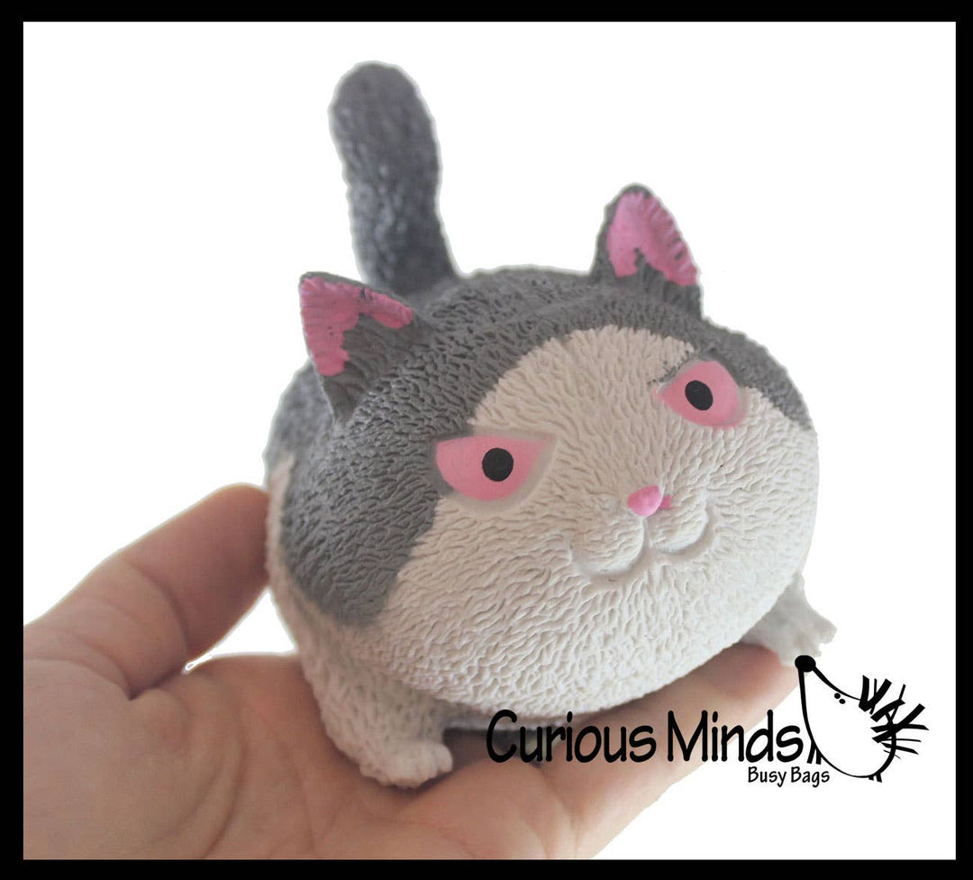 Angry Cat Soft Fluff Doh Squeeze Stress Balls  -