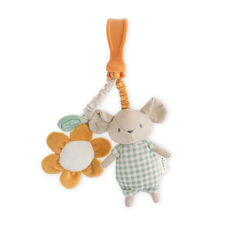 Saro Baby Spring Cottage Rattle - Yellow Flower