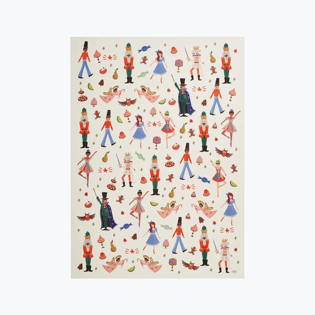 Rifle Paper Co Nutcracker Wrapping Sheets - Roll of 3