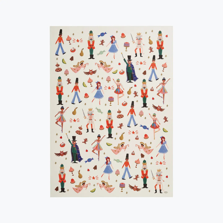 Rifle Paper Co Nutcracker Wrapping Sheets - Roll of 3