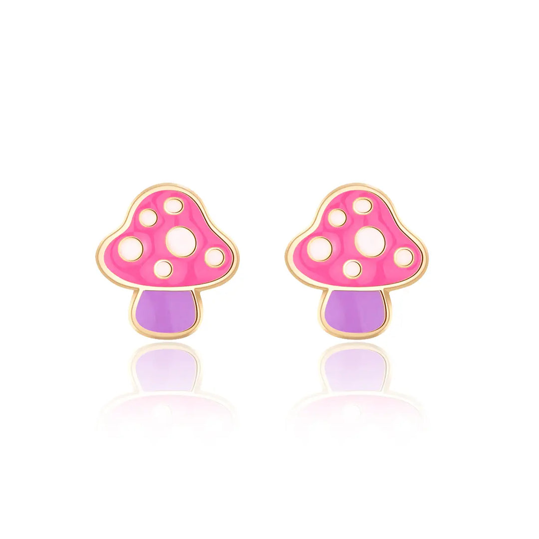 Girl Nation Mini Mushroom Cutie Stud Earrings
