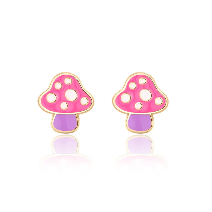 Girl Nation Mini Mushroom Cutie Stud Earrings
