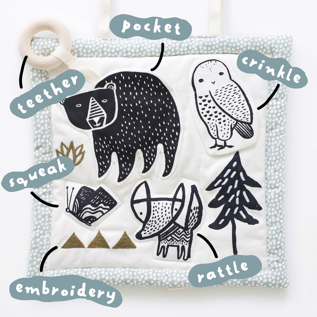 Wee Gallery Organic Activity Pad for Baby - Woodland Animals