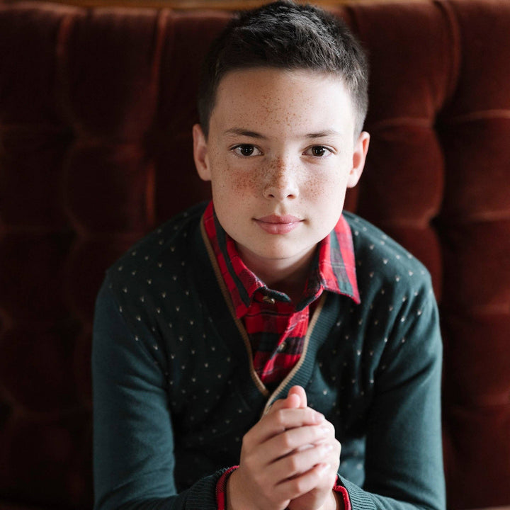 Hope And Henry Organic Flannel Shirt - London Plaid