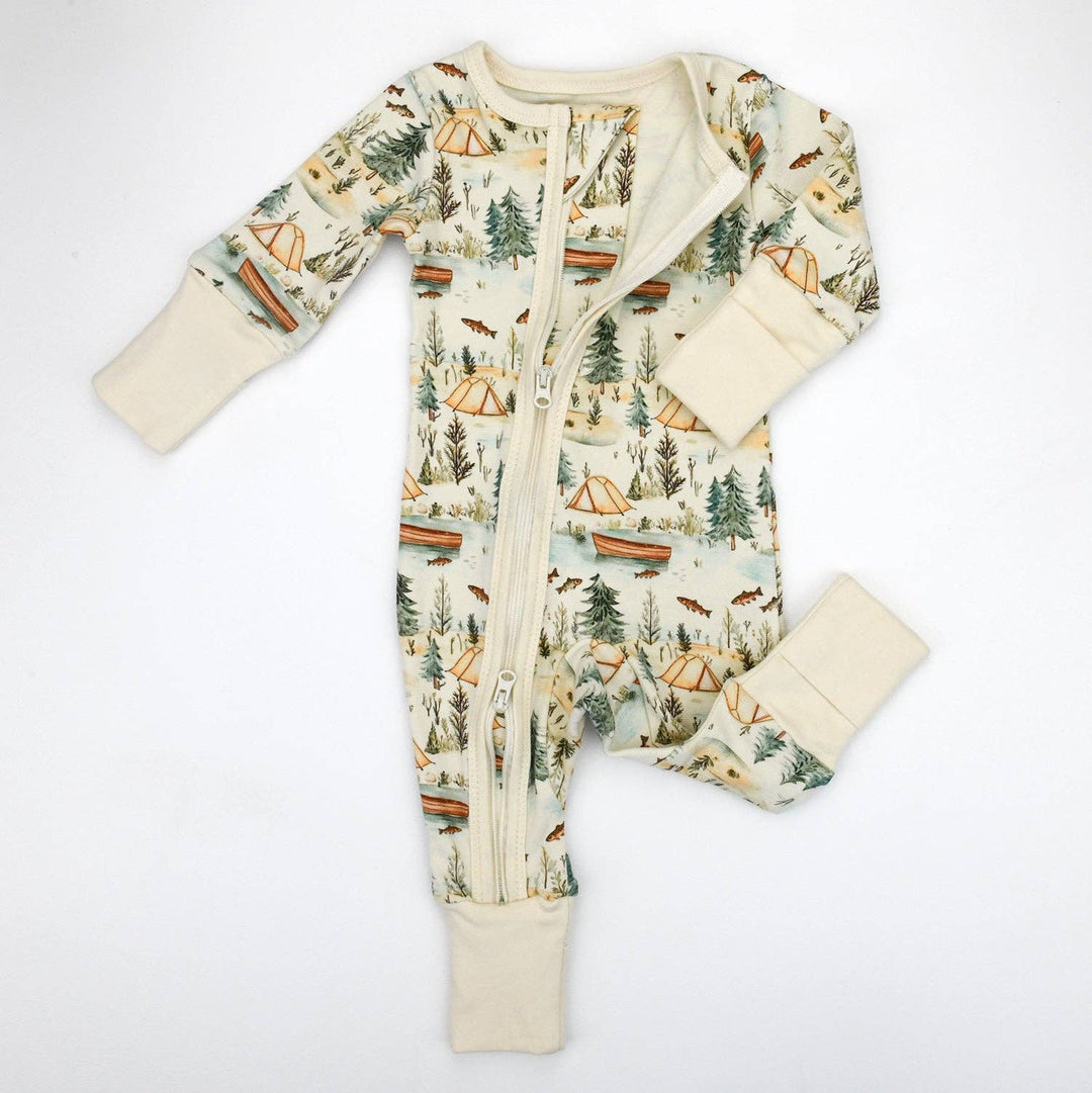 Earthy Organic 2-Way Zip Front Zipper Sleeper - Everett
