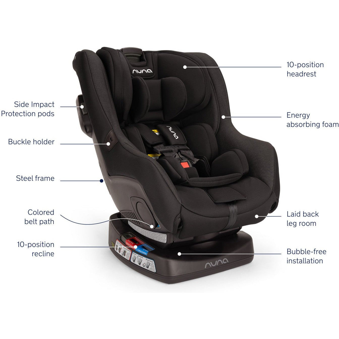 Nuna Rava Fire Retardant Free Convertible Car Seat