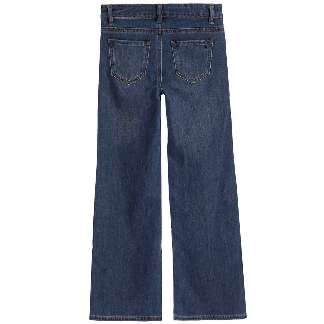 Tractr Basic Wide Leg Denim - Indigo