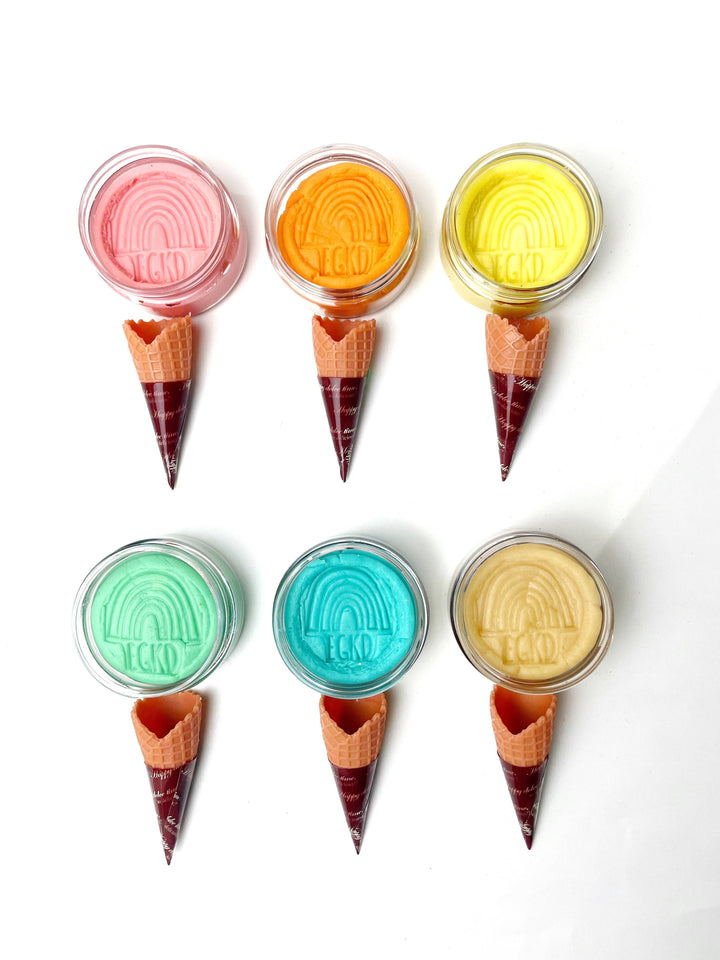 Earth Grown KidDoughs Ice Cream Mini KidDough Rainbow Set