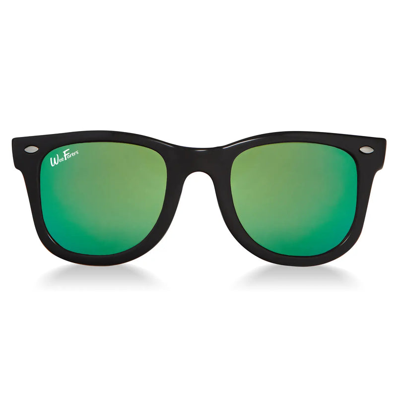 WeeFarers Polarized Sunglasses - Black/Sea Green