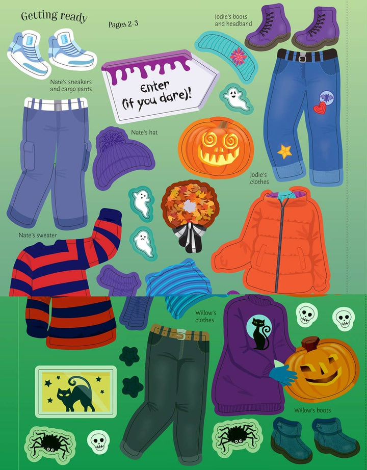 Usborne Sticker Dolly Dressing Halloween Party