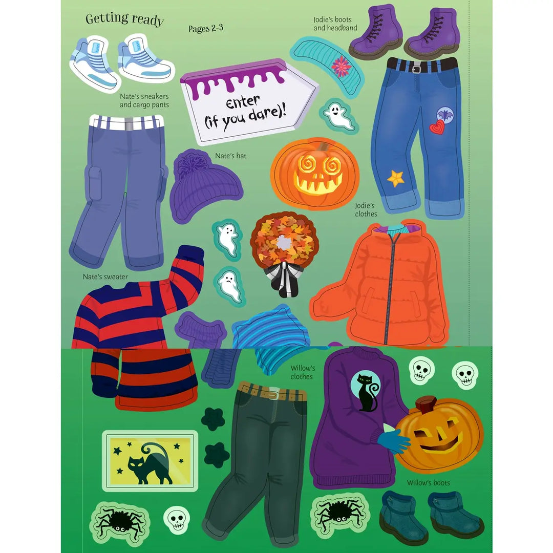 Usborne Sticker Dolly Dressing Halloween Party