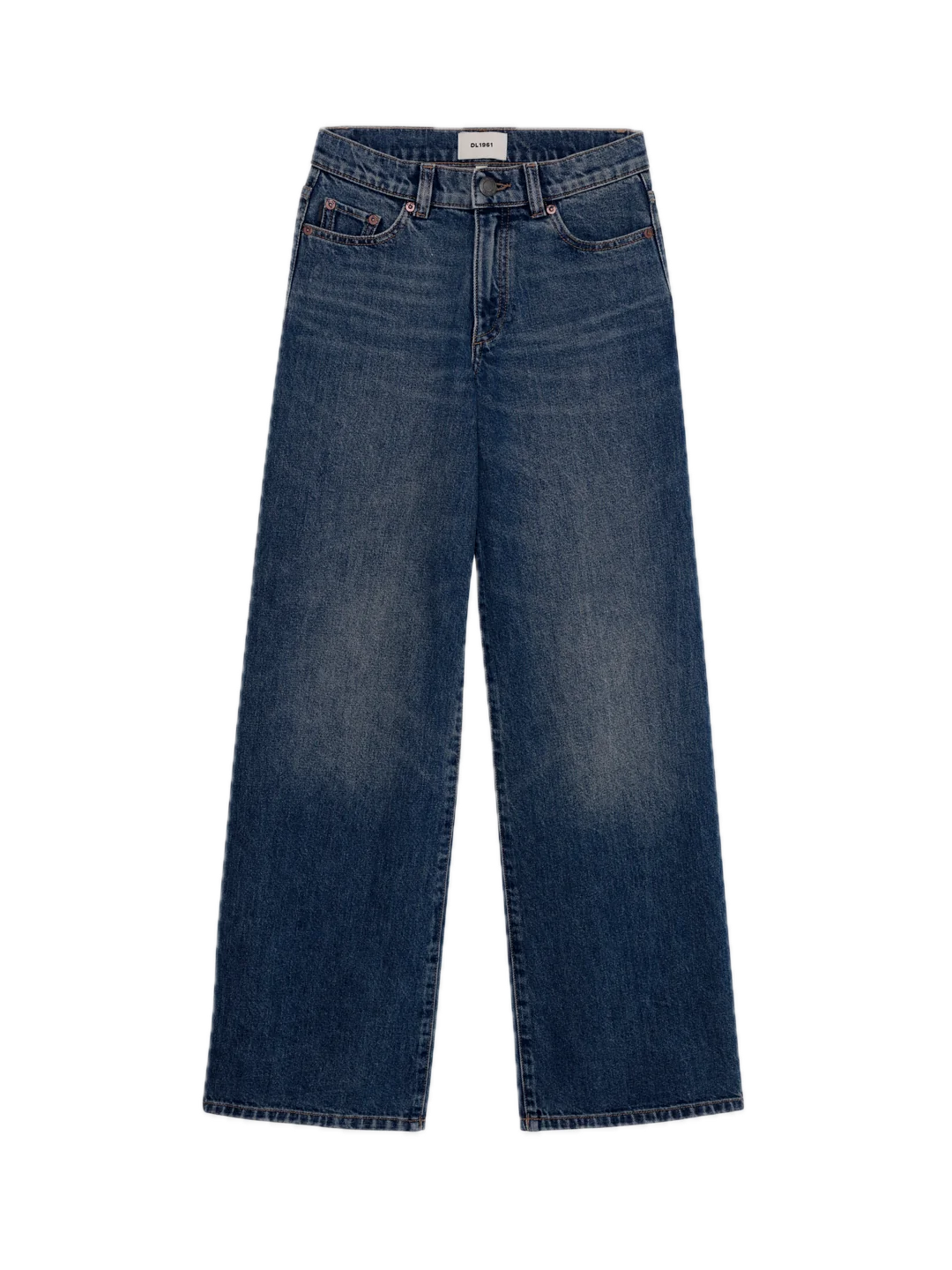 DL1961 Mason Baggy Wide Leg Jeans - Tinted Dark