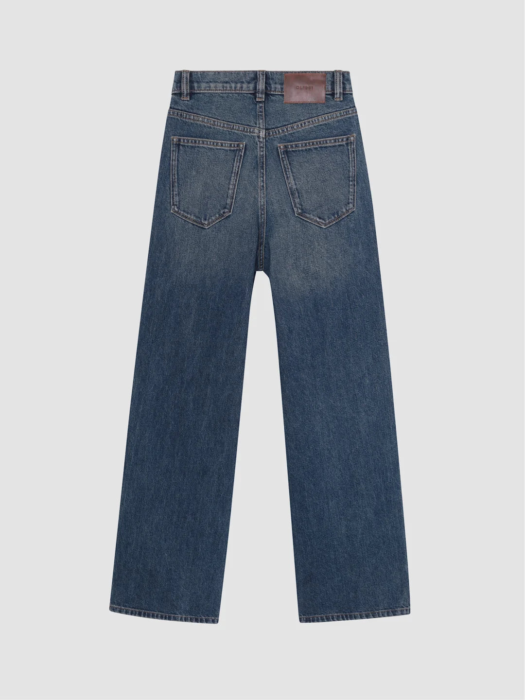 DL1961 Mason Baggy Wide Leg Jeans - Tinted Dark