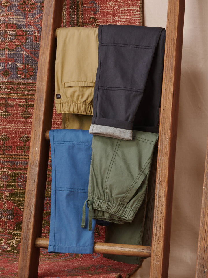 Tea Collection Cozy Does It Lines Pants - Coronet Blue