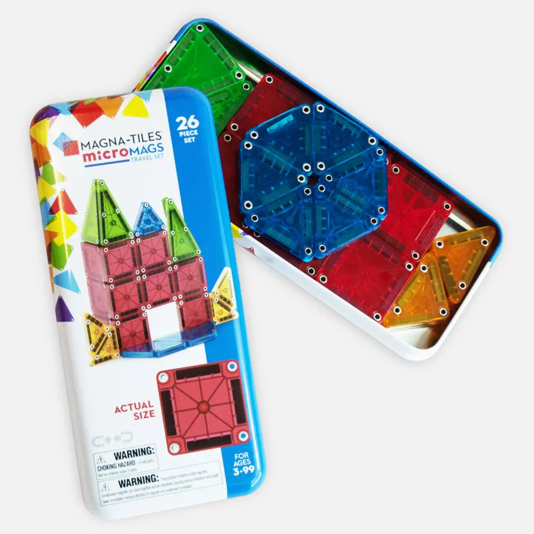 Magna-Tiles MicroMags Travel Set - 26 Piece Set