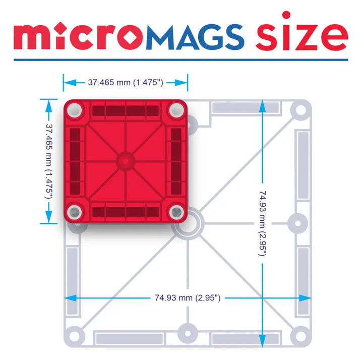 Valtech Magna-Tiles Combo + MicroMags 20 Piece Set