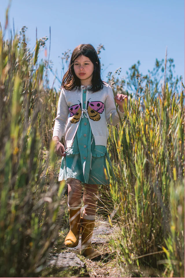 Pepita & Me Cardigan Sweater - Rainbow Moth