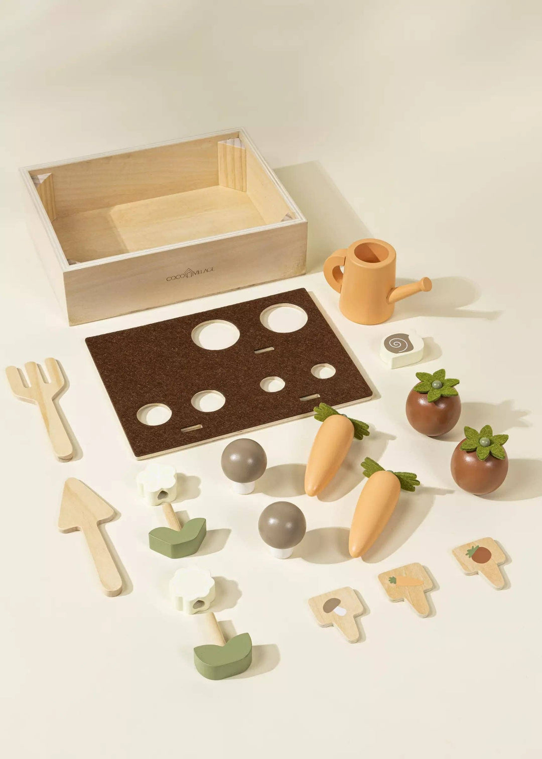 Coco Village Wooden Gardening Playset And Accessories