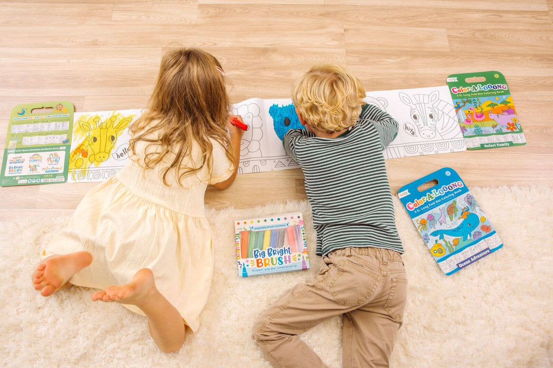 Ooly Color-A-Looong Fold Out Coloring Book - Ocean Adventure