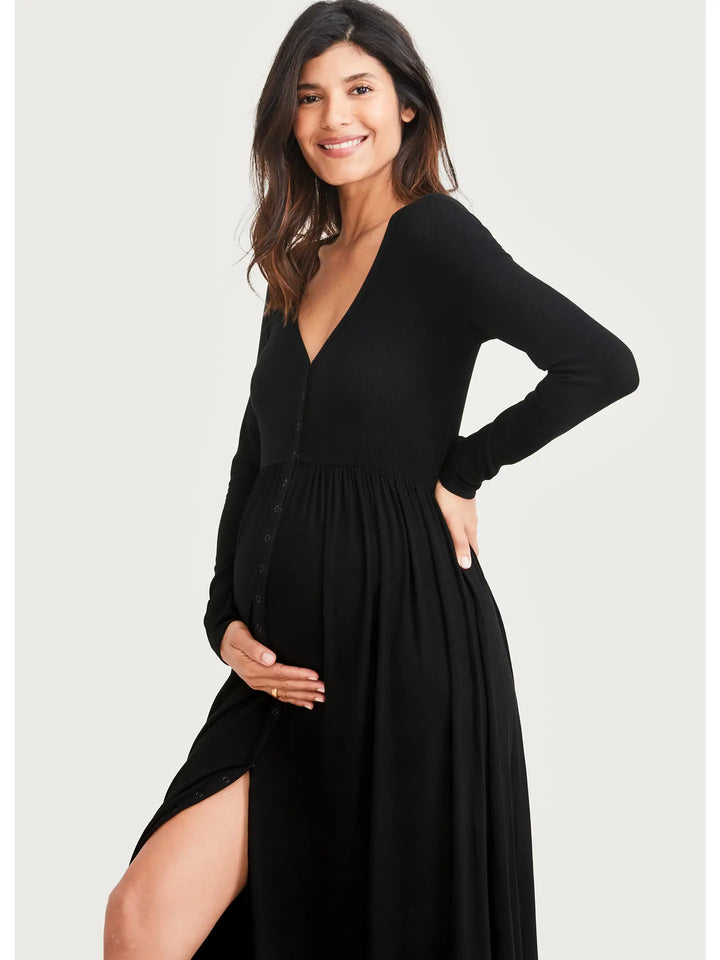 HATCH Collection Softest Rib Nursing Dress