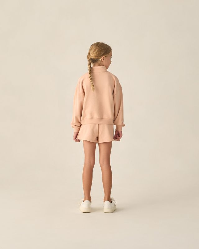 Rylee + Cru Half Zip Sweatshirt - Melon