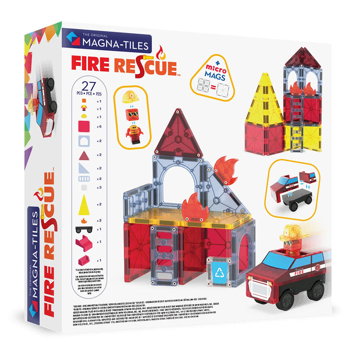 Valtech Magna-Tiles Fire Rescue 27 Piece Set