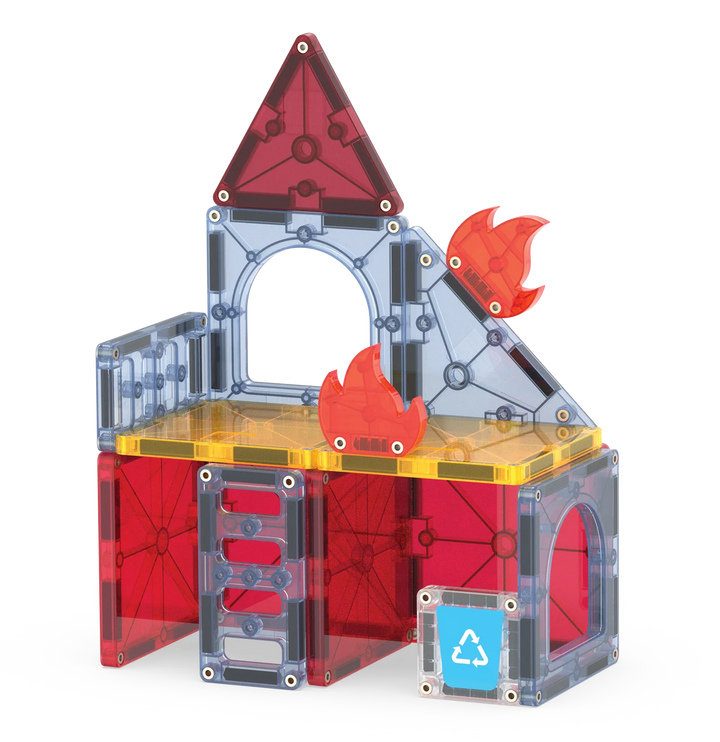 Valtech Magna-Tiles Fire Rescue 27 Piece Set