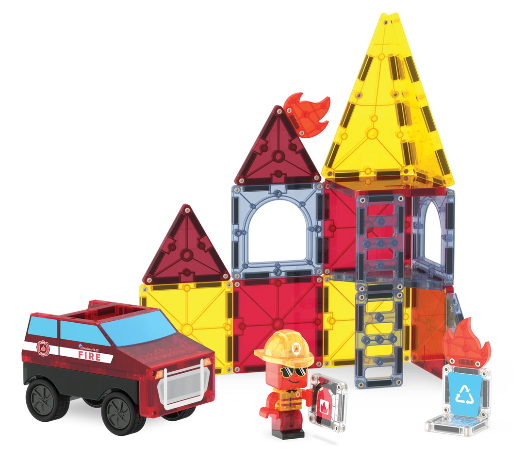 Valtech Magna-Tiles Fire Rescue 27 Piece Set