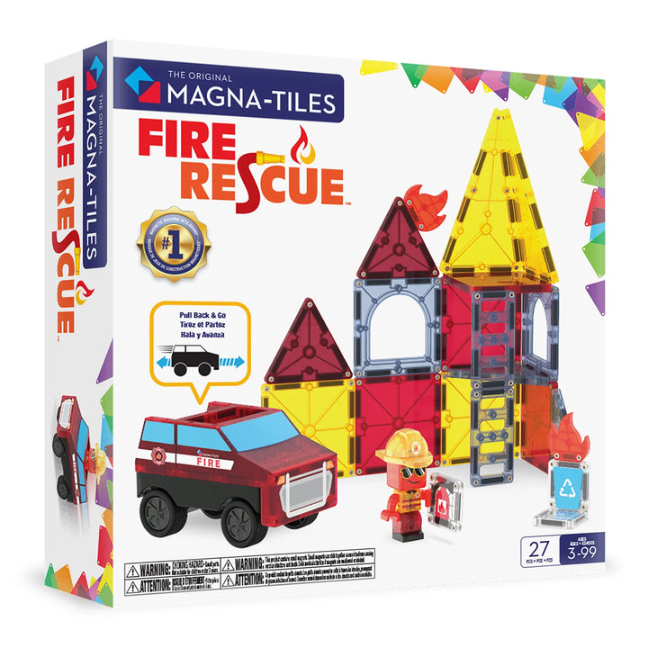 Valtech Magna-Tiles Fire Rescue 27 Piece Set